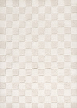 Rook Geometric Checker High-low Shag Area Rug