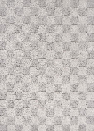 Rook Geometric Checker High-low Shag Area Rug