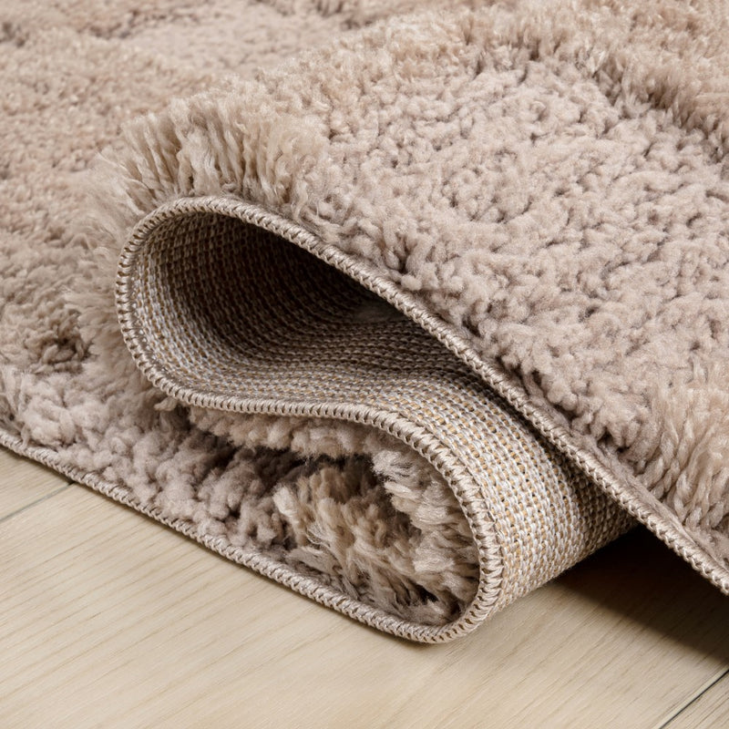 Rook Geometric Checker High-low Shag Area Rug