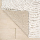 Bullseye Concentric Ring High-low Shag Area Rug