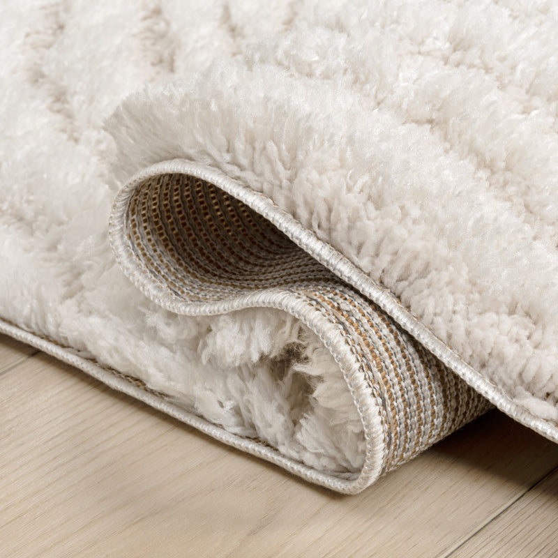 Bullseye Concentric Ring High-low Shag Area Rug