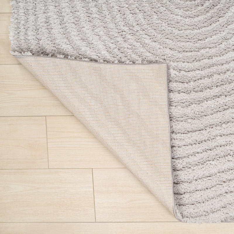 Bullseye Concentric Ring High-low Shag Area Rug