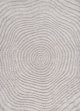 Bullseye Concentric Ring High-low Shag Area Rug