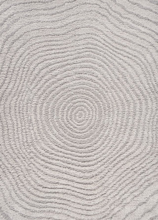 Bullseye Concentric Ring High-low Shag Area Rug