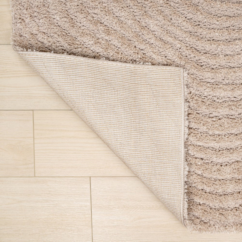 Bullseye Concentric Ring High-low Shag Area Rug