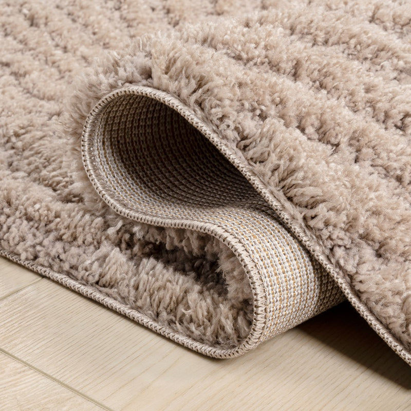 Bullseye Concentric Ring High-low Shag Area Rug