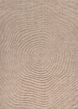 Bullseye Concentric Ring High-low Shag Area Rug