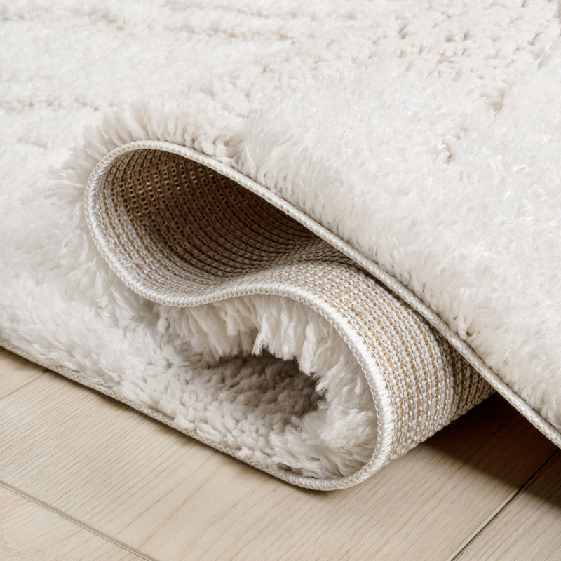 Aurealis Sunburst Abstract High-low Shag Area Rug