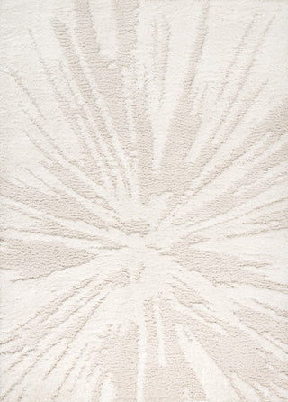 Aurealis Sunburst Abstract High-low Shag Area Rug