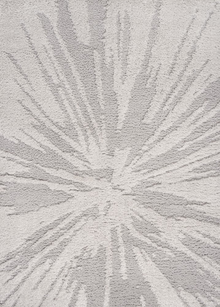 Aurealis Sunburst Abstract High-low Shag Area Rug