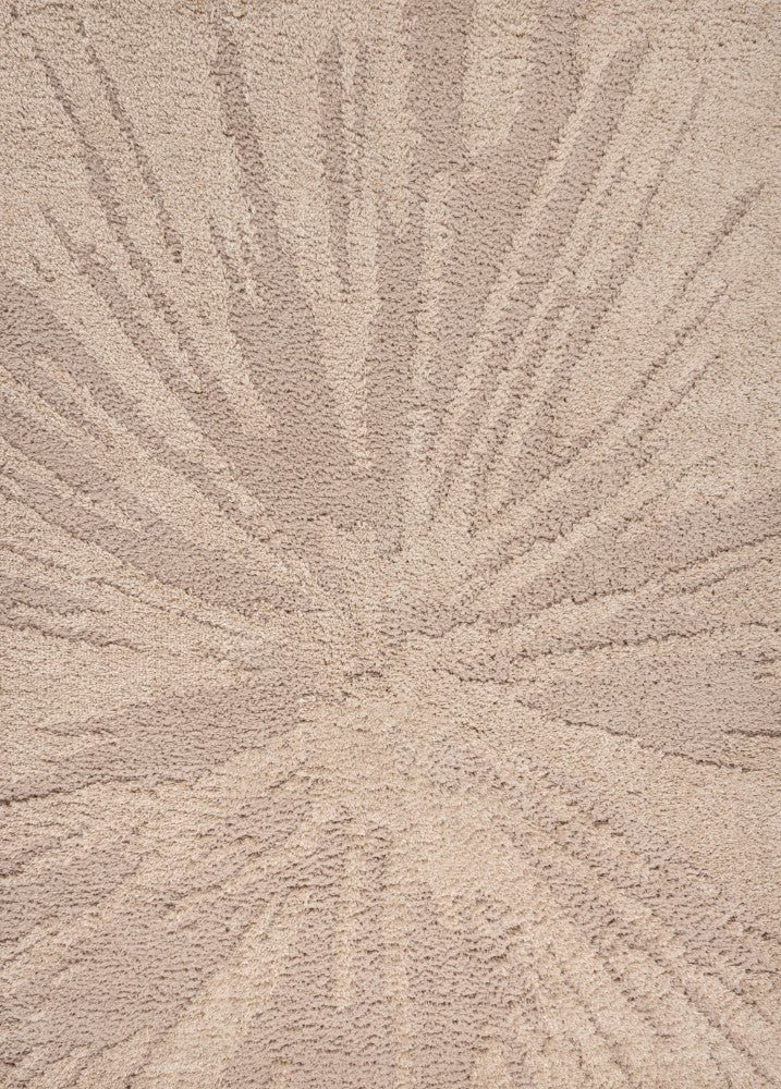Aurealis Sunburst Abstract High-low Shag Area Rug