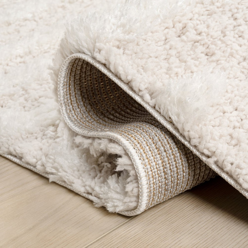 Sans Distressed Linear Stripe High-low Shag Area Rug