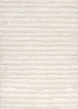 Sans Distressed Linear Stripe High-low Shag Area Rug
