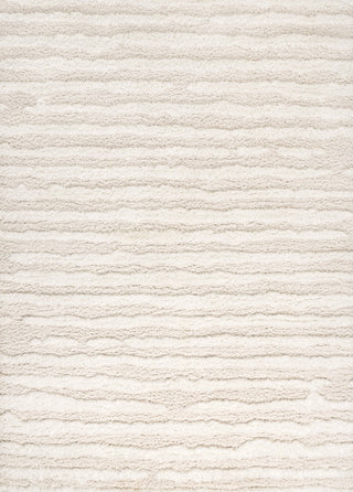 Sans Distressed Linear Stripe High-low Shag Area Rug