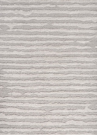 Sans Distressed Linear Stripe High-low Shag Area Rug