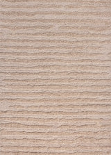 Sans Distressed Linear Stripe High-low Shag Area Rug