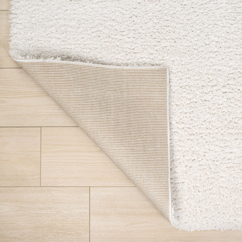 Guy Modern Luxe Solid High-pile Shag Area Rug
