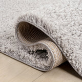 Guy Modern Luxe Solid High-pile Shag Area Rug