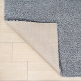 Guy Modern Luxe Solid High-pile Shag Area Rug
