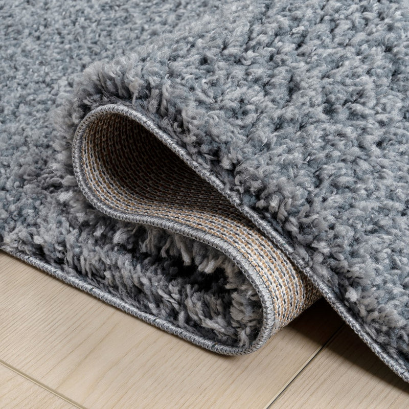 Guy Modern Luxe Solid High-pile Shag Area Rug