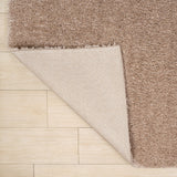 Guy Modern Luxe Solid High-pile Shag Area Rug
