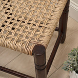 columnar-15-75-casual-bohemian-handcrafted-teak-wood-backless-indoor-outdoor-teak-wood-accent-stool-with-synthetic-woven-rattan-seat