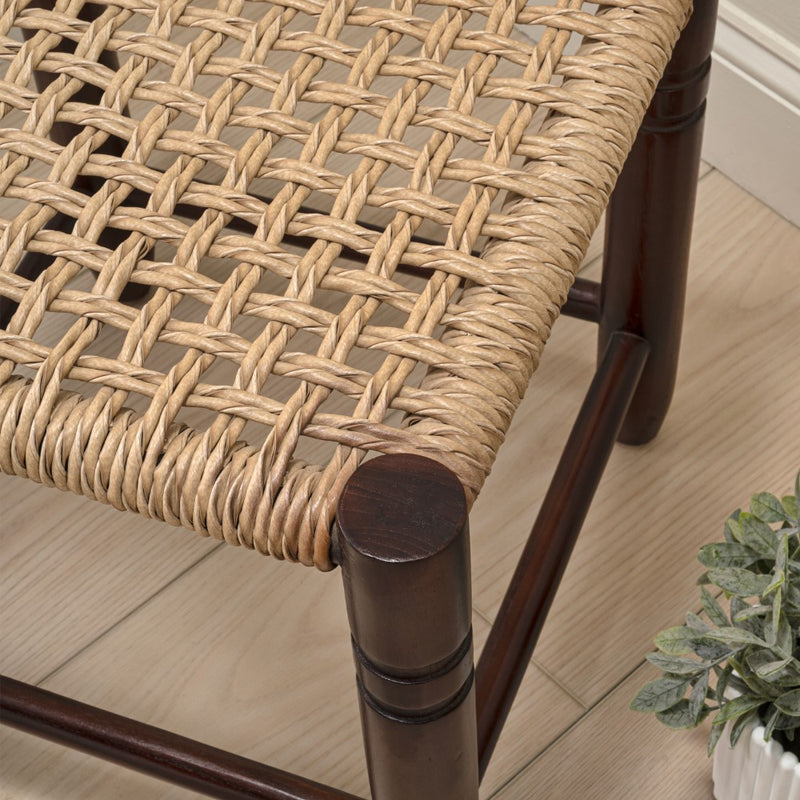 columnar-15-75-casual-bohemian-handcrafted-teak-wood-backless-indoor-outdoor-teak-wood-accent-stool-with-synthetic-woven-rattan-seat