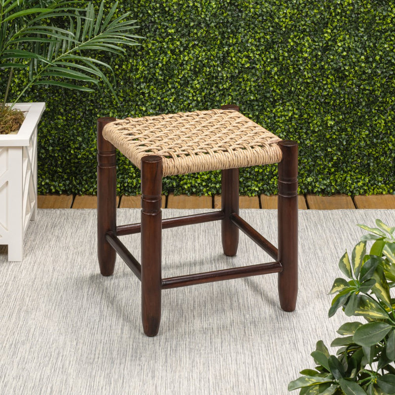 columnar-15-75-casual-bohemian-handcrafted-teak-wood-backless-indoor-outdoor-teak-wood-accent-stool-with-synthetic-woven-rattan-seat