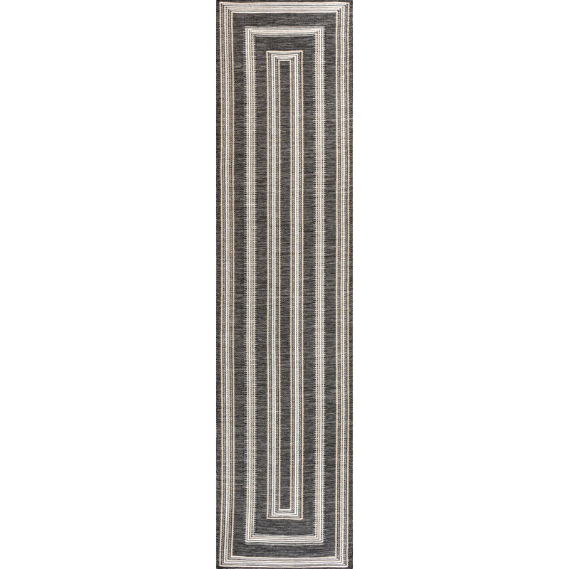 Argo Classic Nautical Mitre Stripe Reversible Machine-Washable Indoor/Outdoor Area Rug