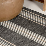 Argo Classic Nautical Mitre Stripe Reversible Machine-Washable Indoor/Outdoor Area Rug