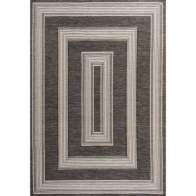 Argo Classic Nautical Mitre Stripe Reversible Machine-Washable Indoor/Outdoor Area Rug