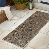 Eryx Modern Bohemian Abstract Organic Reversible Machine-Washable Indoor/Outdoor Area Rug