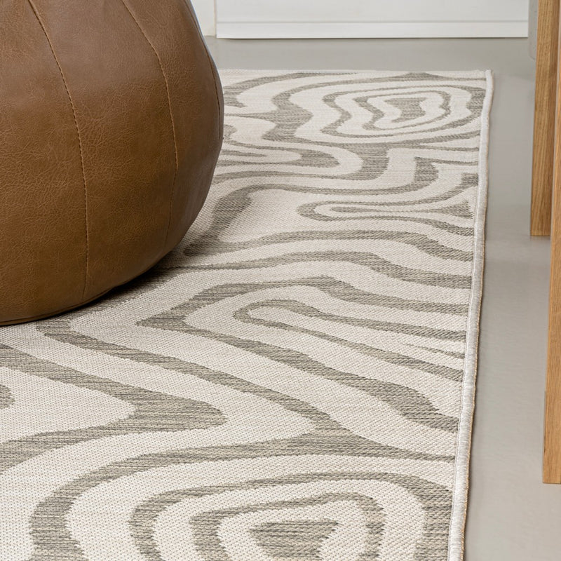 Eryx Modern Bohemian Abstract Organic Reversible Machine-Washable Indoor/Outdoor Area Rug