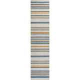 Janus Classic Coastal Ticking Stripe Reversible Machine-Washable Indoor/Outdoor Area Rug