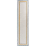 Pollux Classic Coastal Mitred Stripe Reversible Machine-Washable Indoor/Outdoor Area Rug