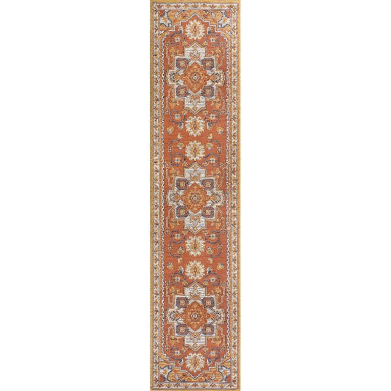 Bijan Traditional Vintage Medallion Reversible Machine-Washable Indoor/Outdoor Area Rug