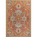 Bijan Traditional Vintage Medallion Reversible Machine-Washable Indoor/Outdoor Area Rug