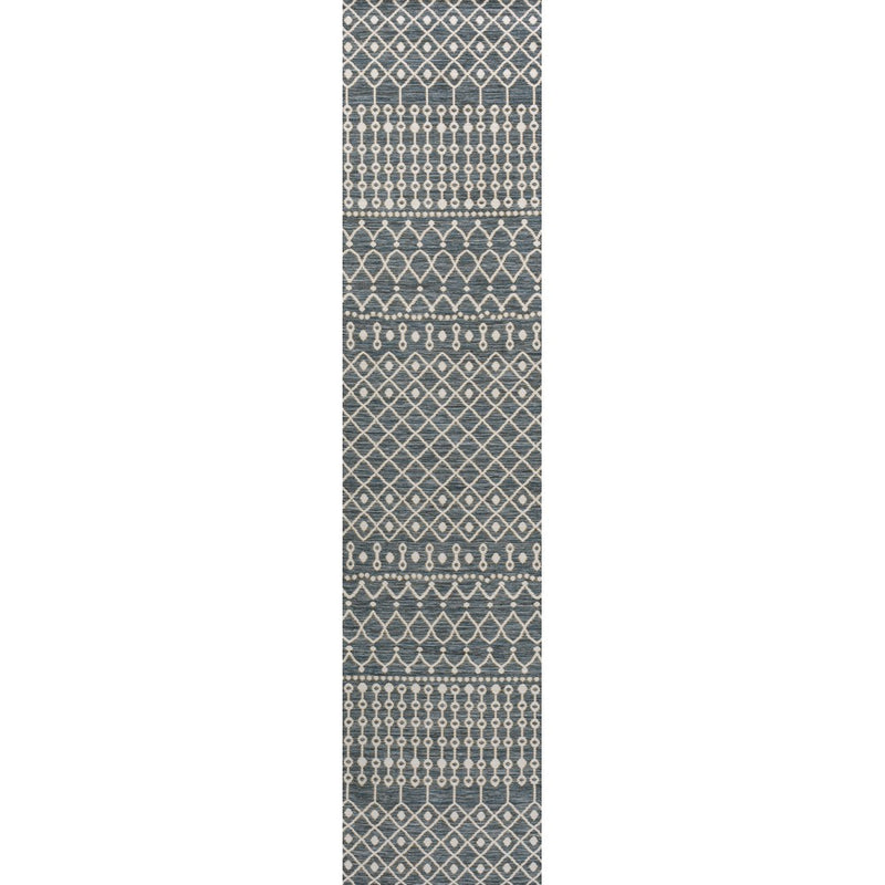 Zana Modern Geometric Moroccan Reversible Machine-Washable Indoor/Outdoor Area Rug