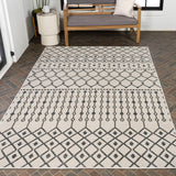 Zana Modern Geometric Moroccan Reversible Machine-Washable Indoor/Outdoor Area Rug