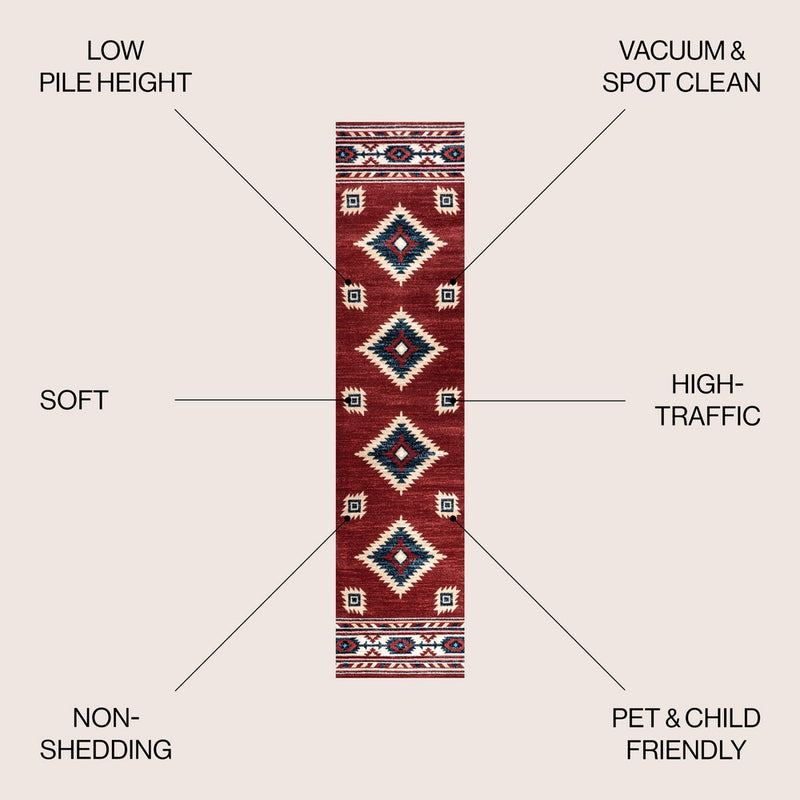 Serape Medallion Southwestern Area Rug