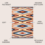 Konya Diamond Kilim Geometric Area Rug