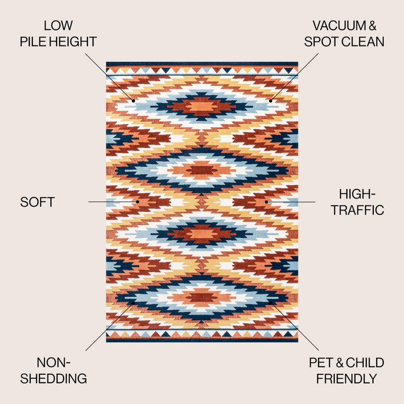 Konya Diamond Kilim Geometric Area Rug