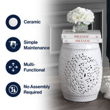 Tree of Life 18" Ceramic Garden Stool