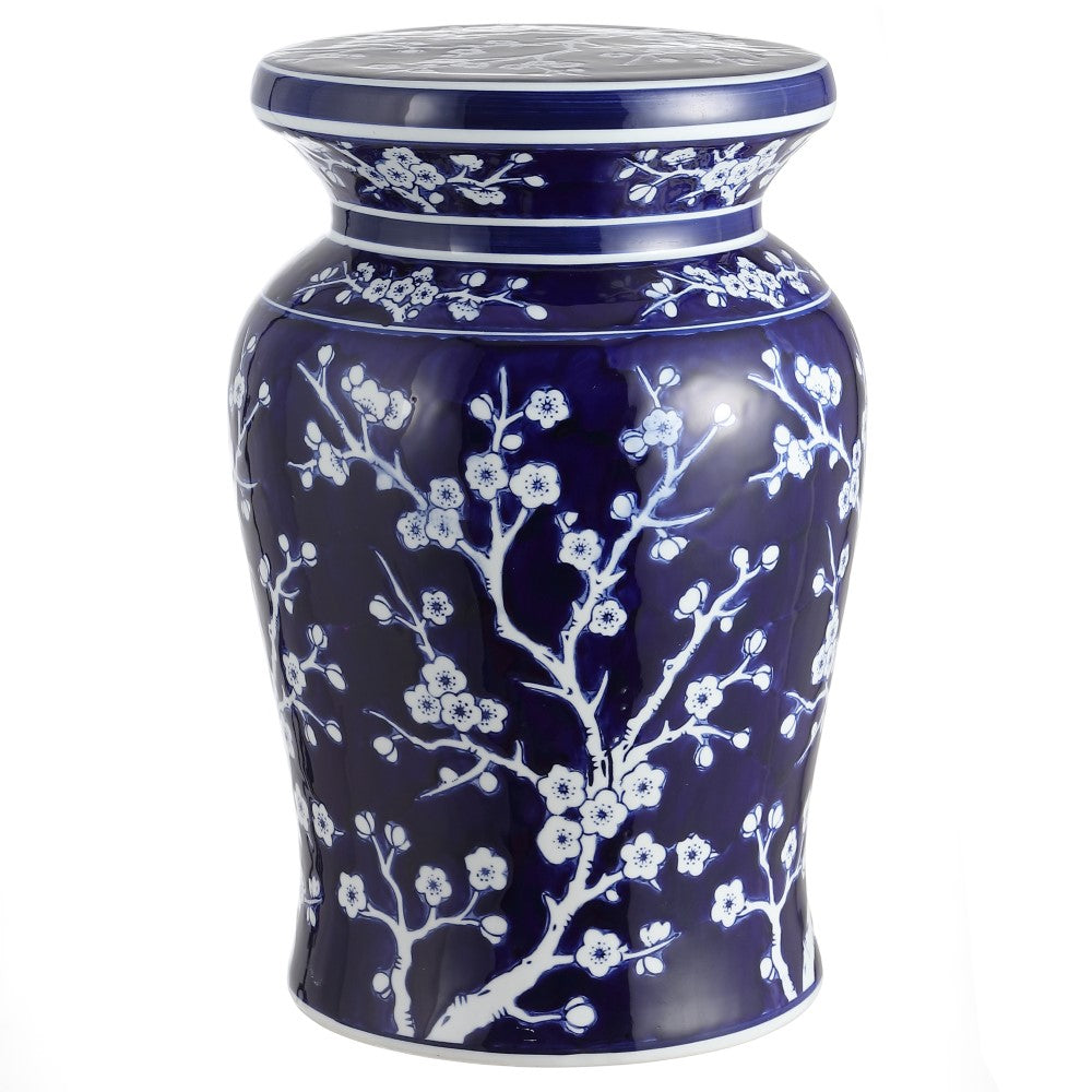 JONATHAN Y Cherry Blossom Ceramic Garden Stool - Thumbnail 5