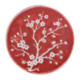 Cherry Blossom 17.75" Ceramic Garden Stool - JONATHAN Y