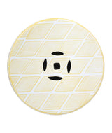 Moroccan Diamonds 18" Ceramic Drum Garden Stool - JONATHAN Y