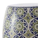 Lula 17.25" Suzani Ceramic Garden Stool - JONATHAN Y