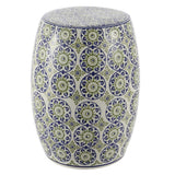 Lula 17.25" Suzani Ceramic Garden Stool - JONATHAN Y