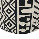 Drornzok 17.75" Geometric Drum Garden Stool - JONATHAN Y