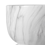 Varavara 14.75" Contemporary Modern Marble Glaze Drum Indoor/Outdoor Garden Stool - JONATHAN Y